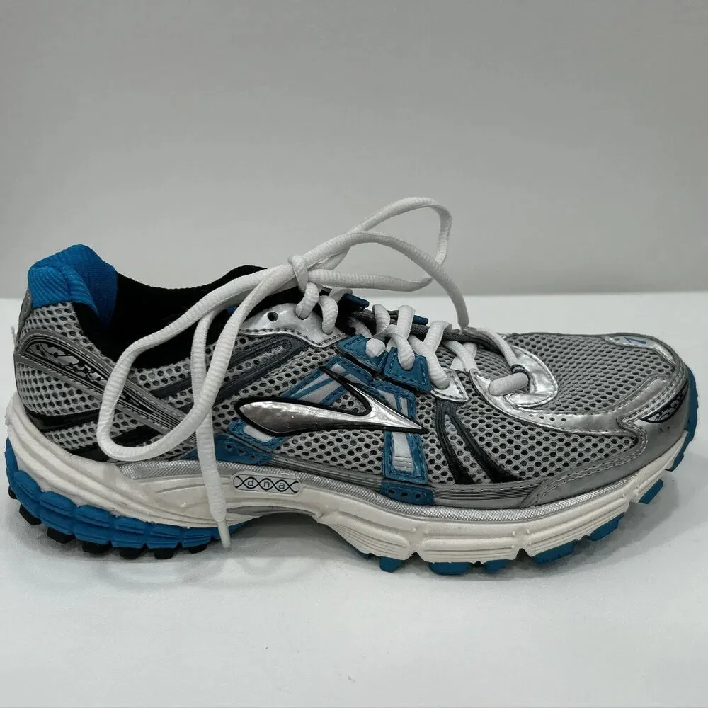 Brooks Defyance 6 Women's Size 7 Running Athletic Shoes Silver‎ Blue With Box